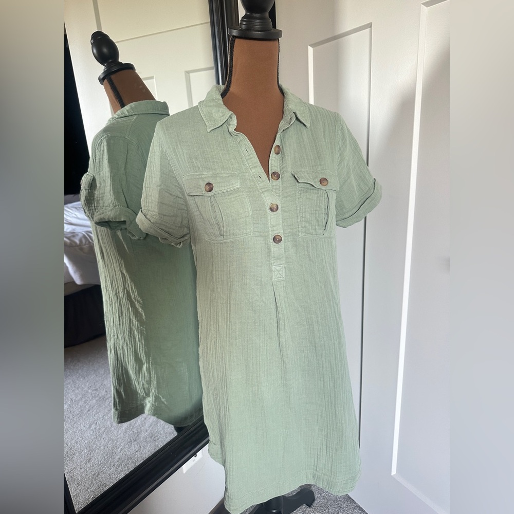 Vineyard Vines Margo Double Gauze Shirt Dress size 2 -A